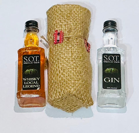 Whisky Bottle w/ Bag