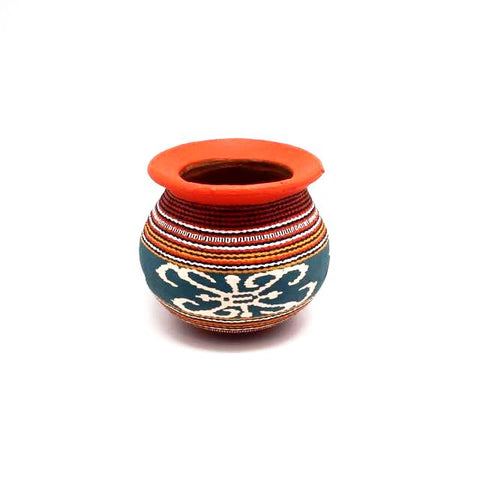 Ceramic Pot - Painted - Small