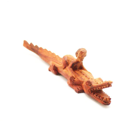 Wood - Boy with Crocodile